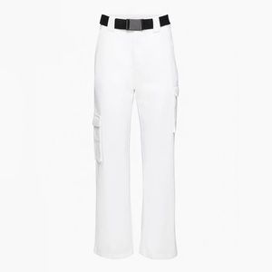 Aritzia White Cargo Pants